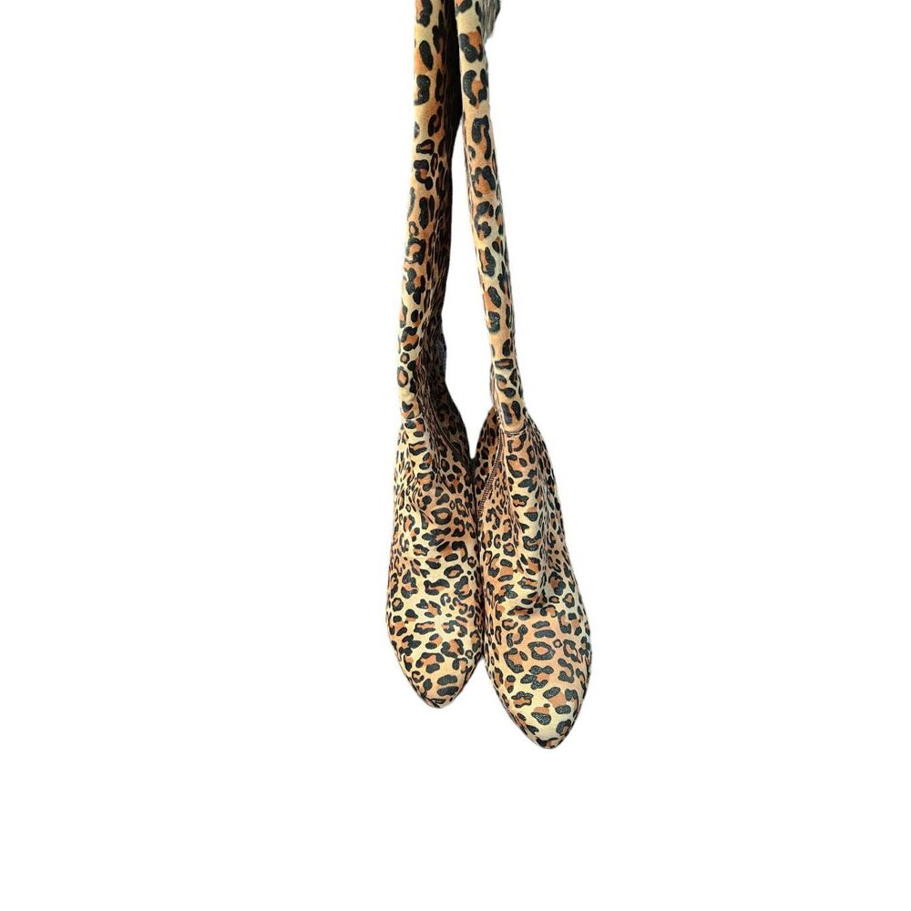 Worthington Leopard Print Heeled Boots size 8  Animal Womens - Picture 7 of 10